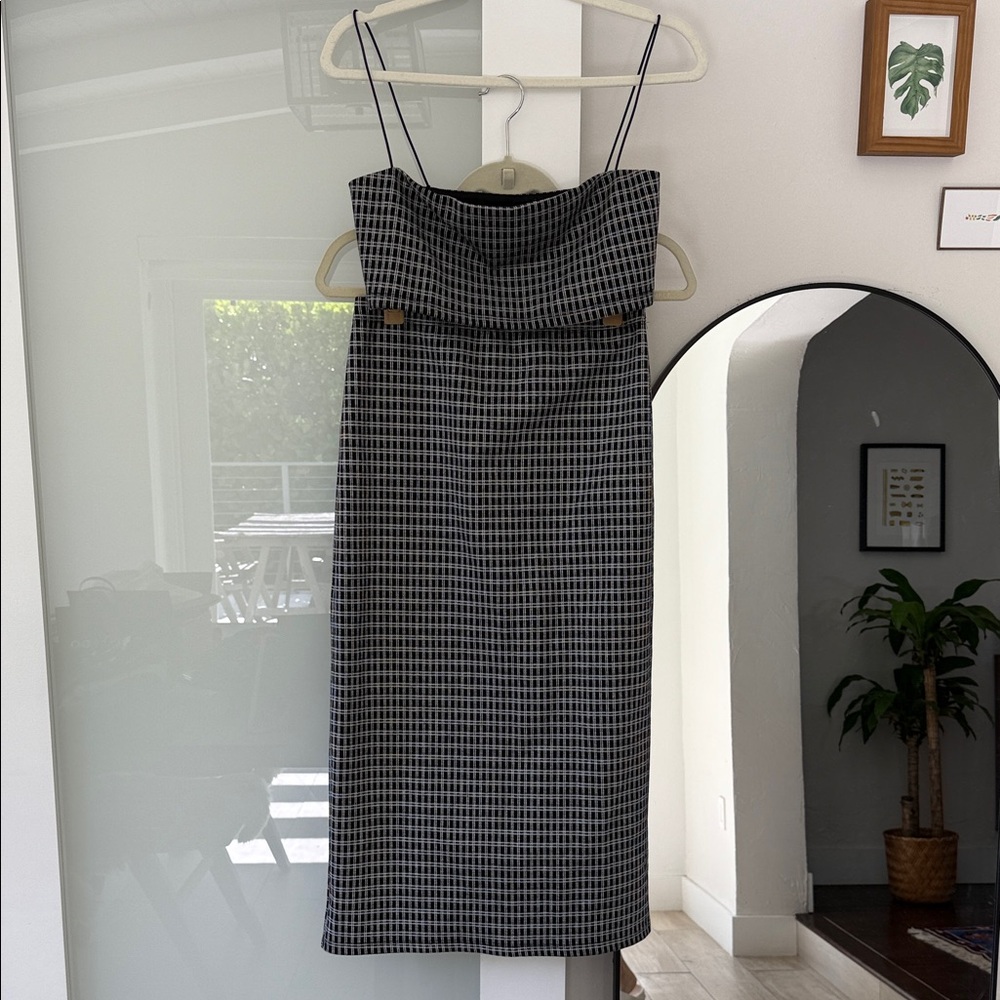 Reformation Black and White Midi Matching Set NWT